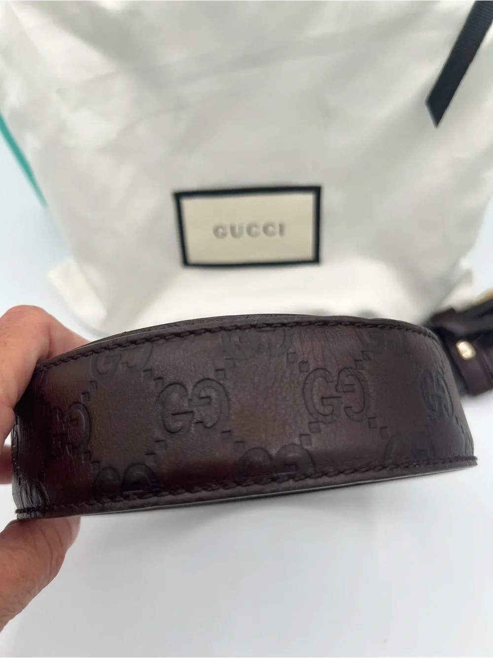 Gucci guccissima leather